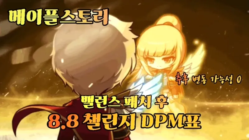 메이플스토리 직업 순위 DPM표 완벽 분석! 쌀PM 최강자 TOP10 공개
